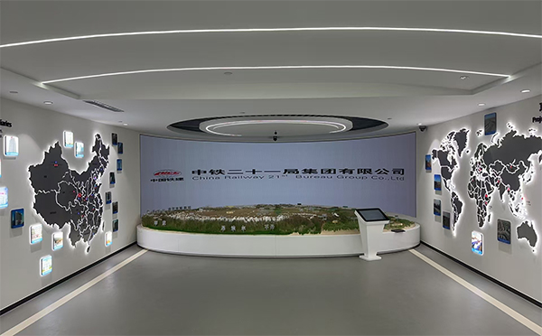 中铁二十一局集团企业展厅项目展示沙盘 中铁二十一局集团企业展厅项目展示沙盘
